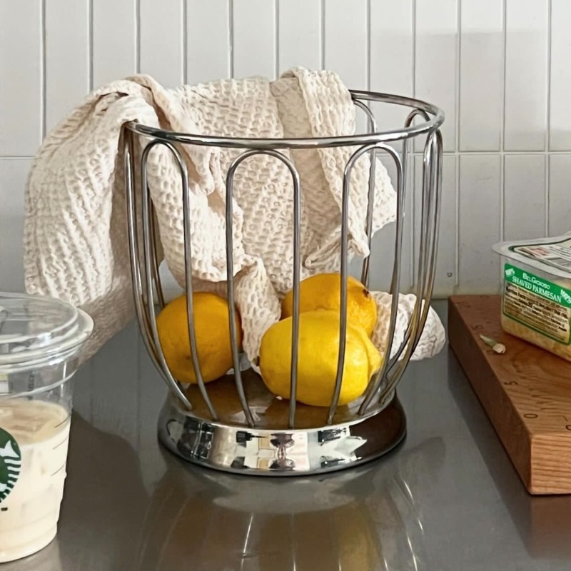 Food Storage In Restaurant - Keranjang Buah Minimalis 304 Stainless Steel,
