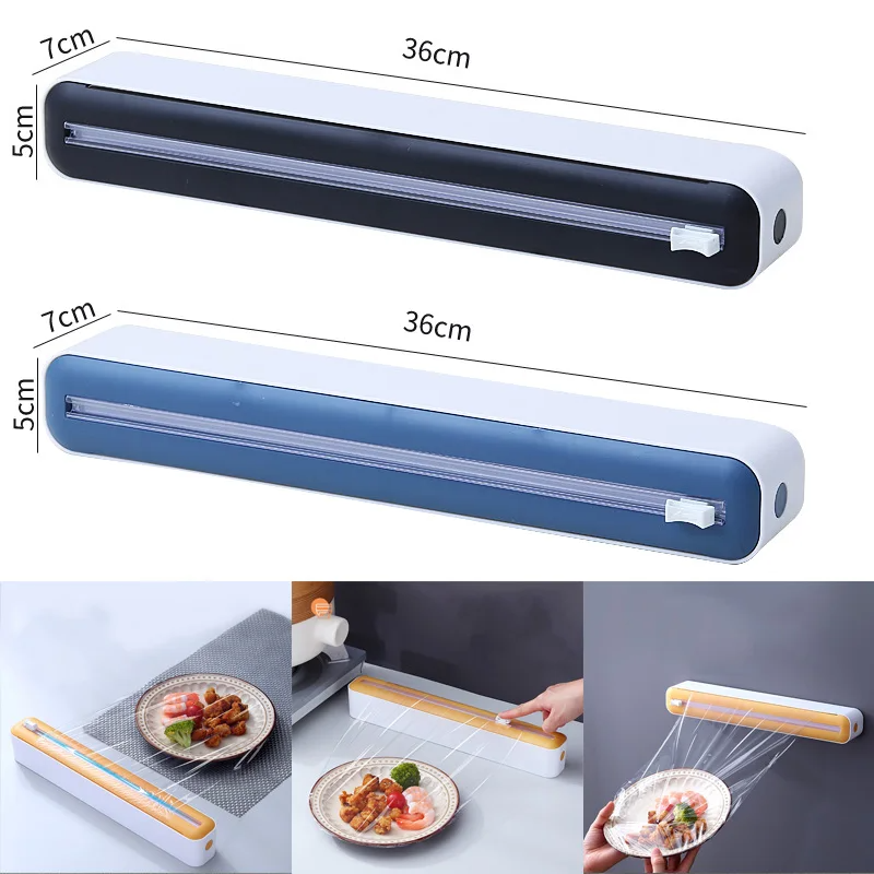 Food Storage Dispenser - Dispenser Film makanan, bungkus plastik magnetik