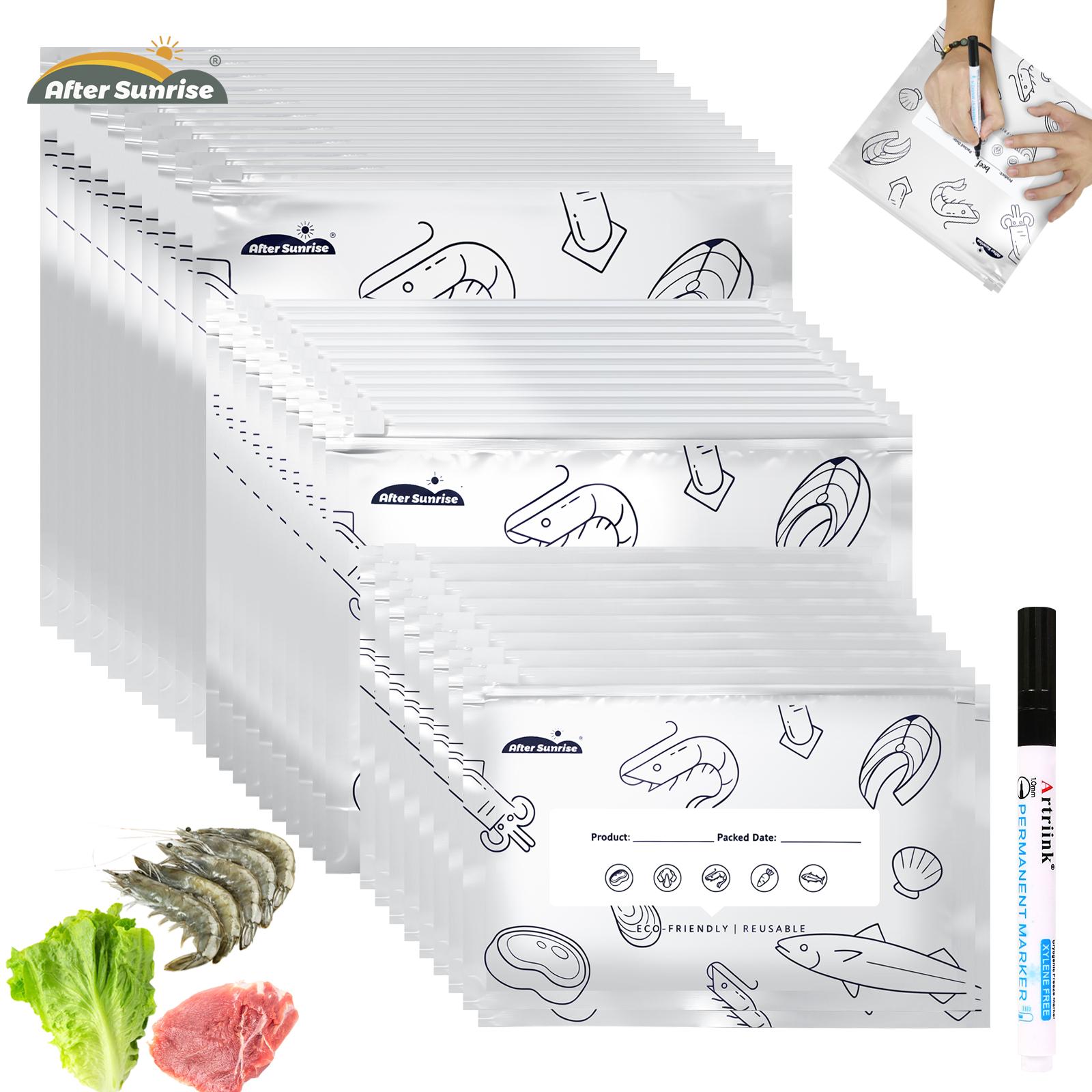 Food Storage Labels - 【Makanan yang Diperlukan Pendinginan】Kantong Penyimpanan Aluminium