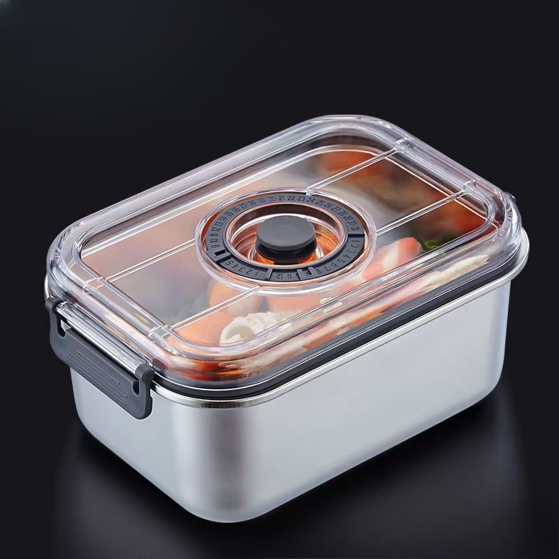 Food Storage Vacuum Containers - Wadah Makanan Vakum Stainless Steel Kedap