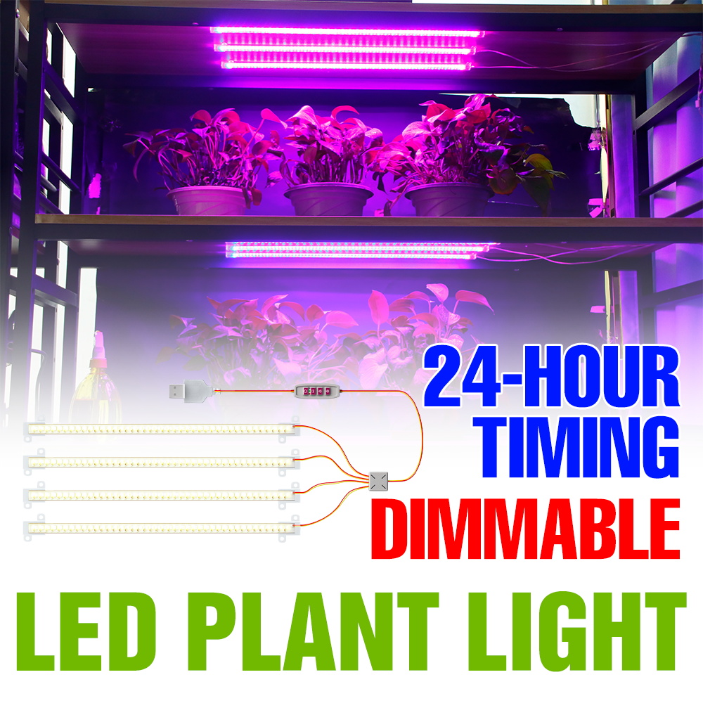 Food Storage Plants - Lampu LED untuk Tanaman Indoor USB