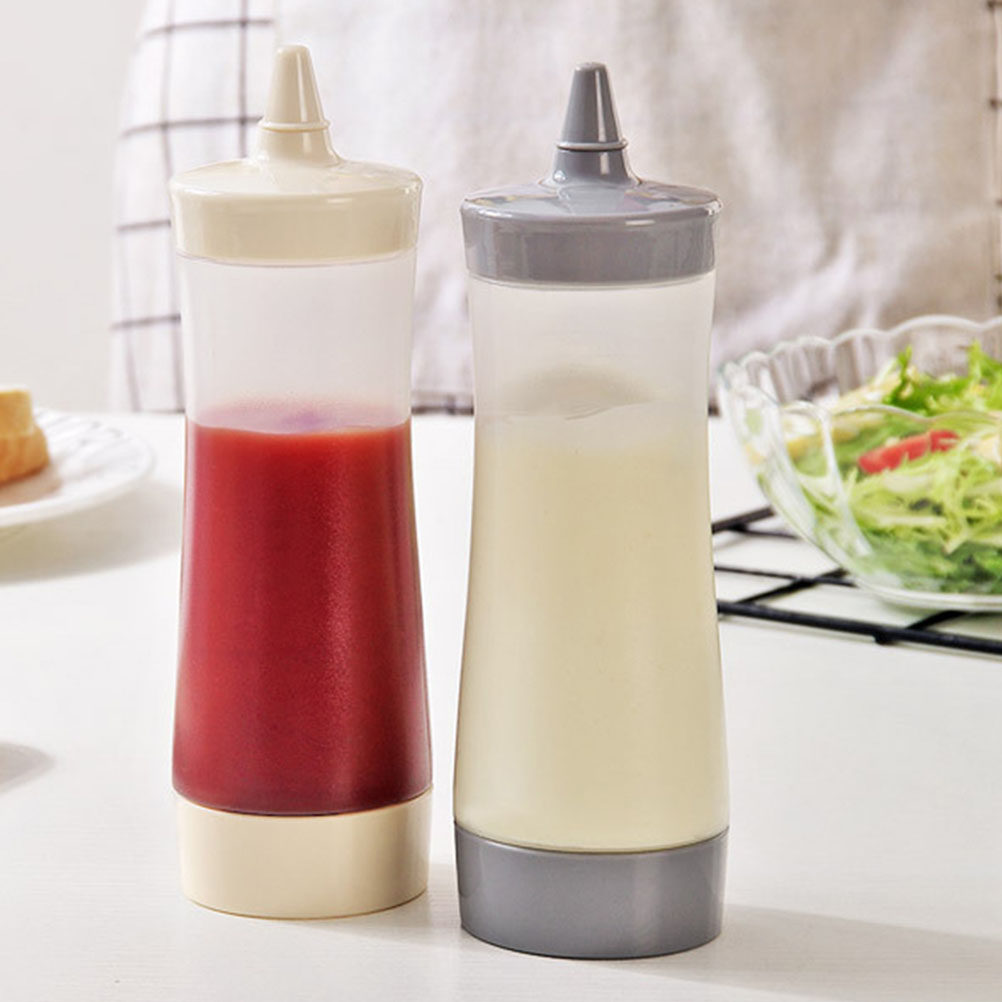 Condiment Squeeze Bottle - 2 Buah Botol Peras Transparan untuk