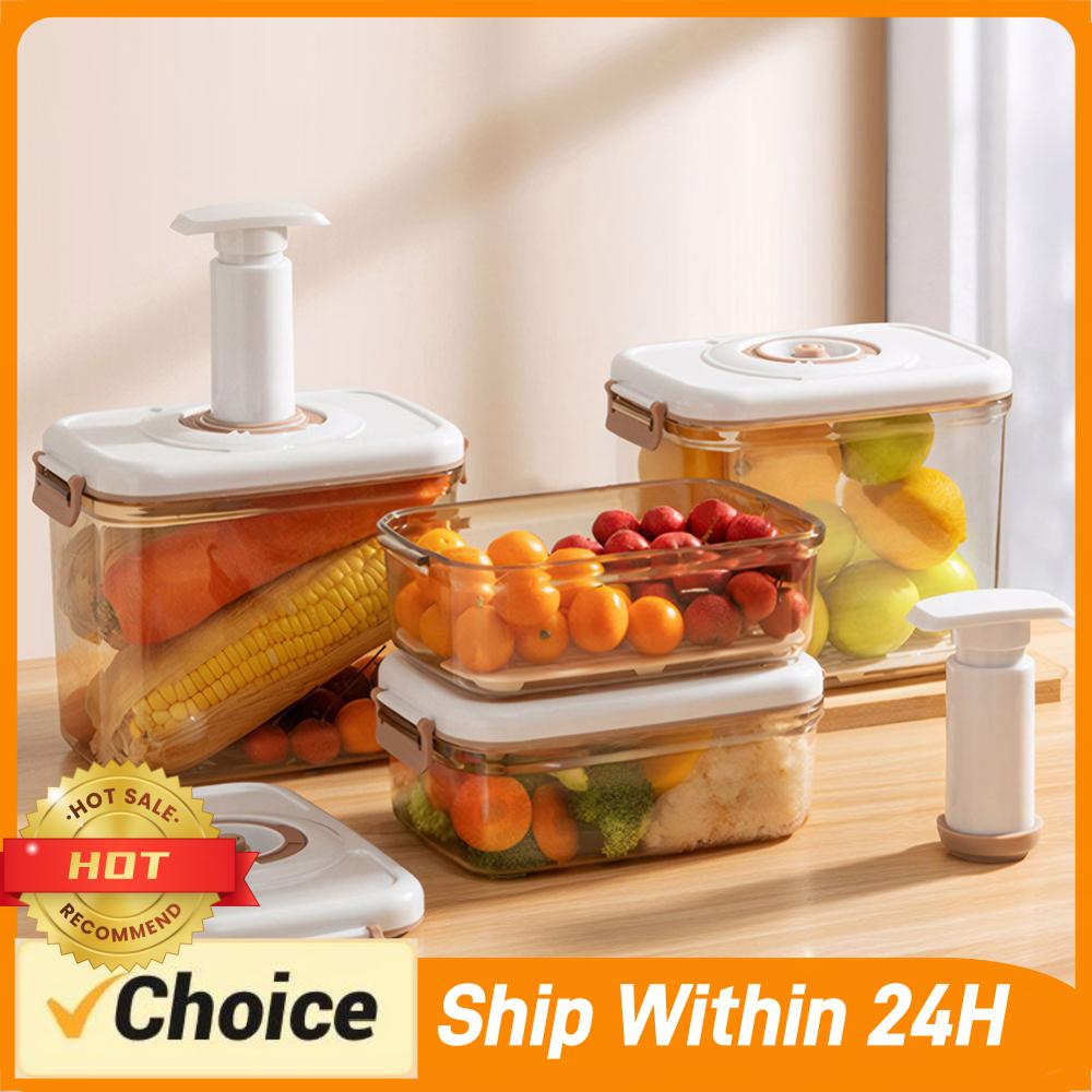 Food Storage Vacuum Containers - Wadah Penyimpanan Makanan Vakum dengan Pompa