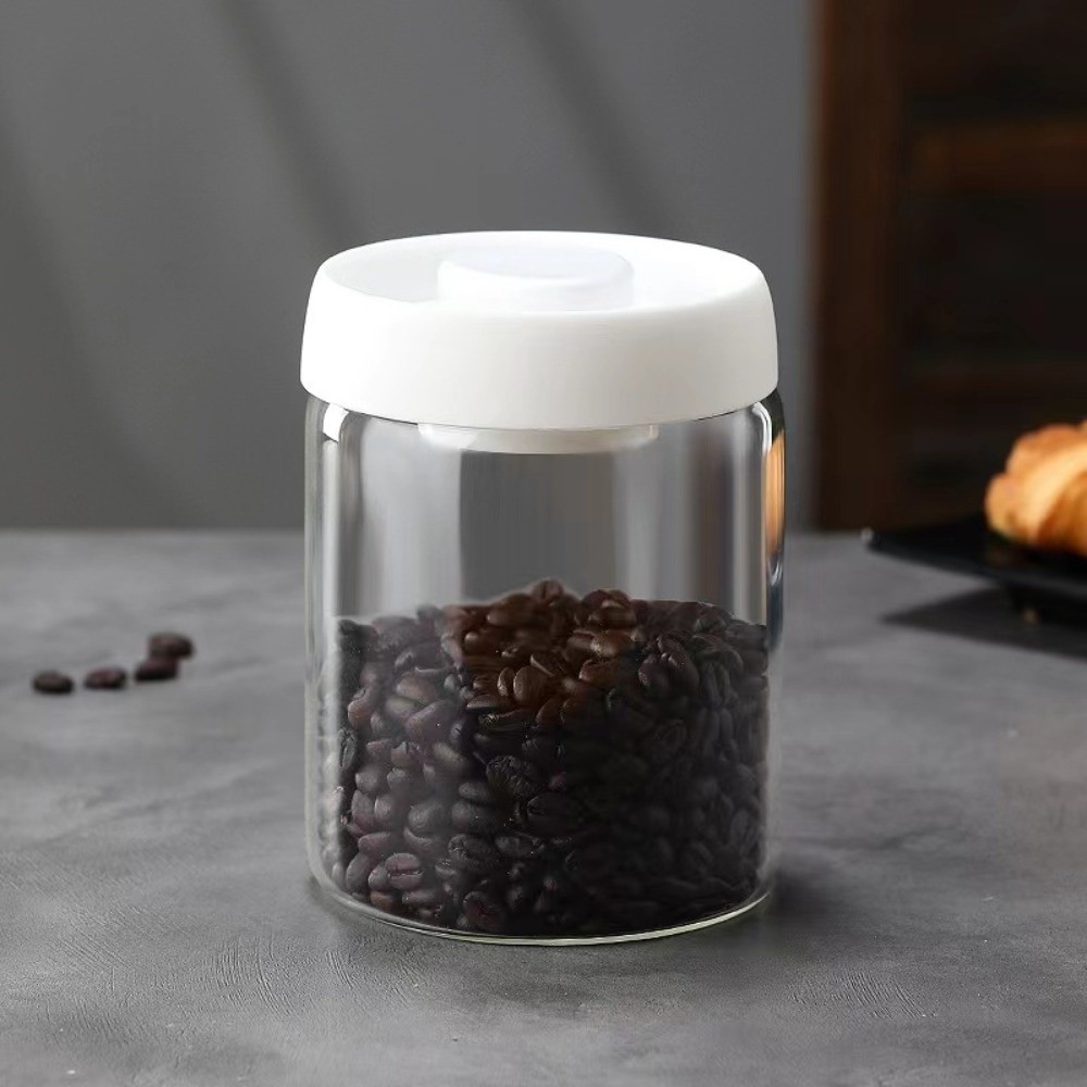 Food Storage Vacuum Containers - Stoples Penyimpanan Biji Kopi Kaca Borosilikat