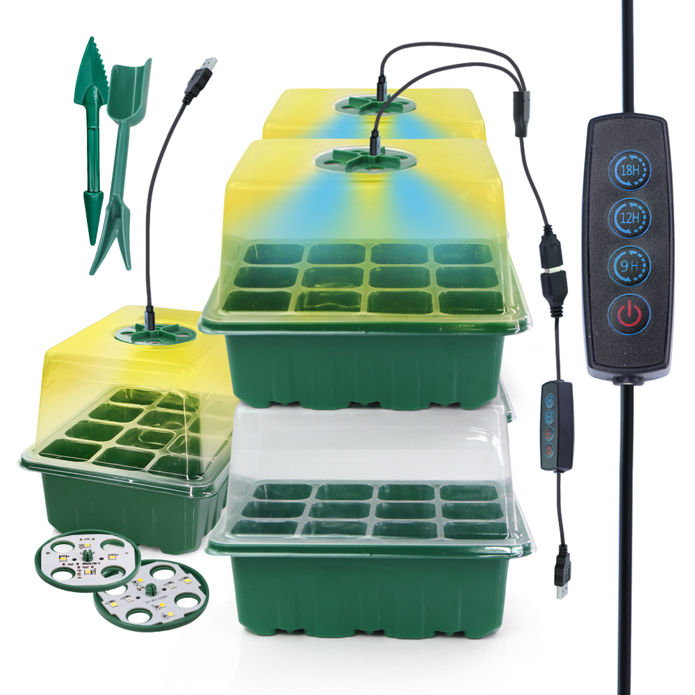 Food Storage Plants - Pot Pembibitan LED dengan Lampu Tumbuh