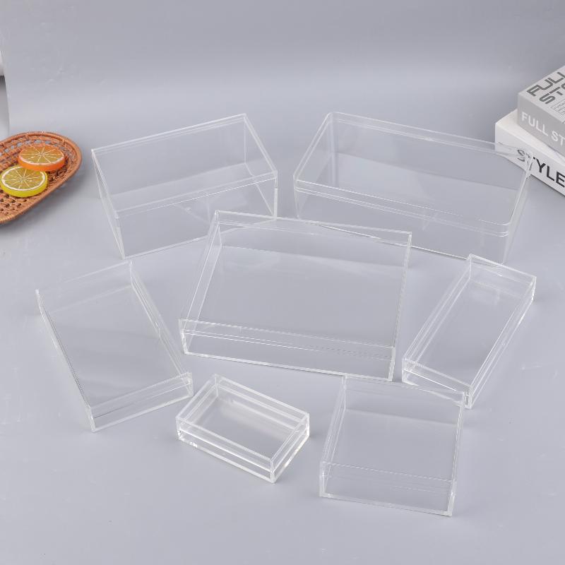 Food Storage Plants - Kotak Penyimpanan Akrilik Persegi Panjang Tebal