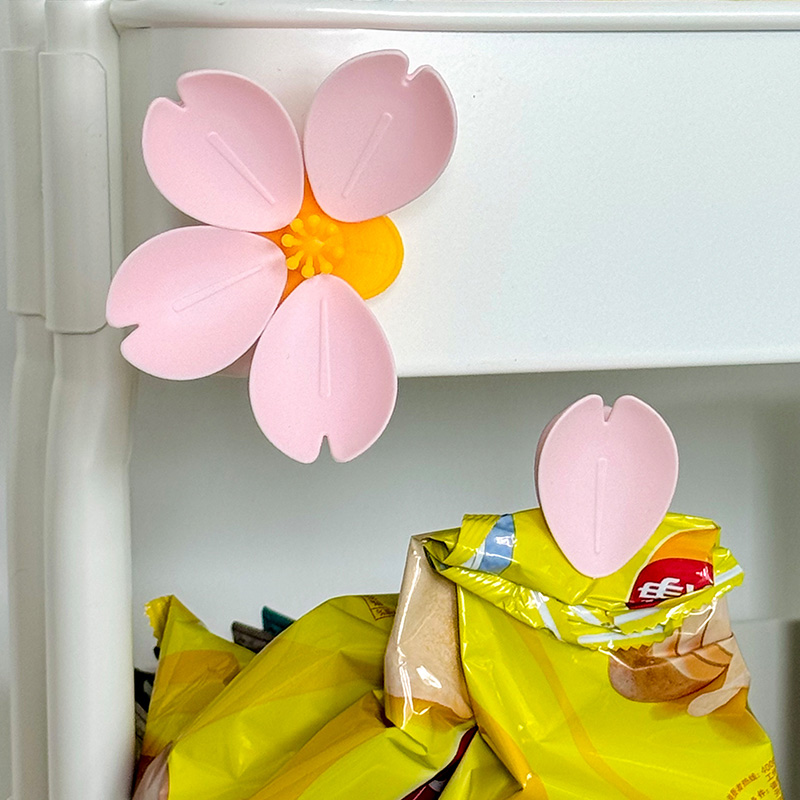 Food Storage Plants - Penjepit Magnetik Sakura, Peralatan Dapur Kreatif,