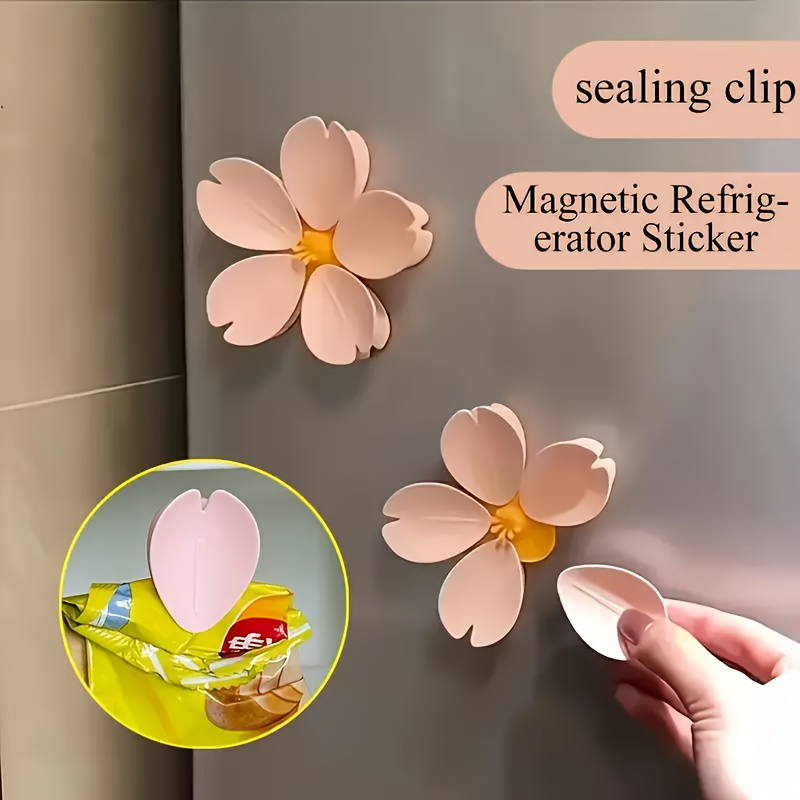 Food Storage Plants - Klip Magnetik Sakura, Peralatan Dapur Kreatif