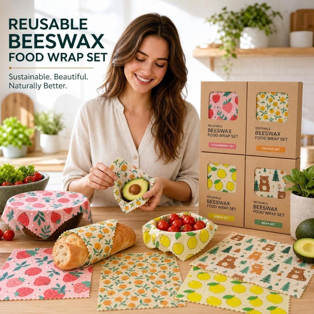 9pcs Pembungkus Makanan Lilin  - Beeswax Food Wrap ulasan dan harga