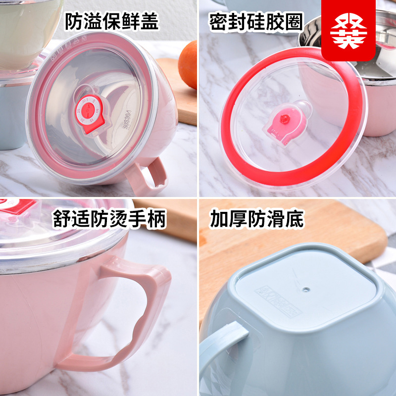 Mangkuk Stainless Steel Pixel  - Food Storage Minecraft ulasan dan harga