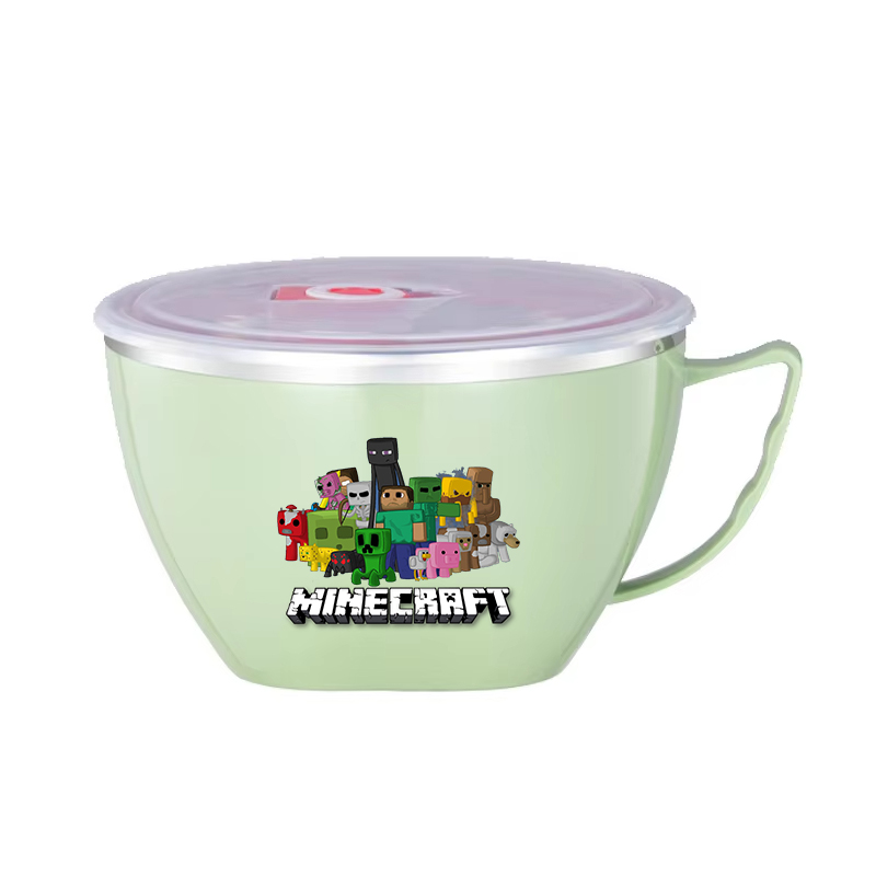 Mangkuk Stainless Steel Pixel  - Food Storage Minecraft ulasan dan harga