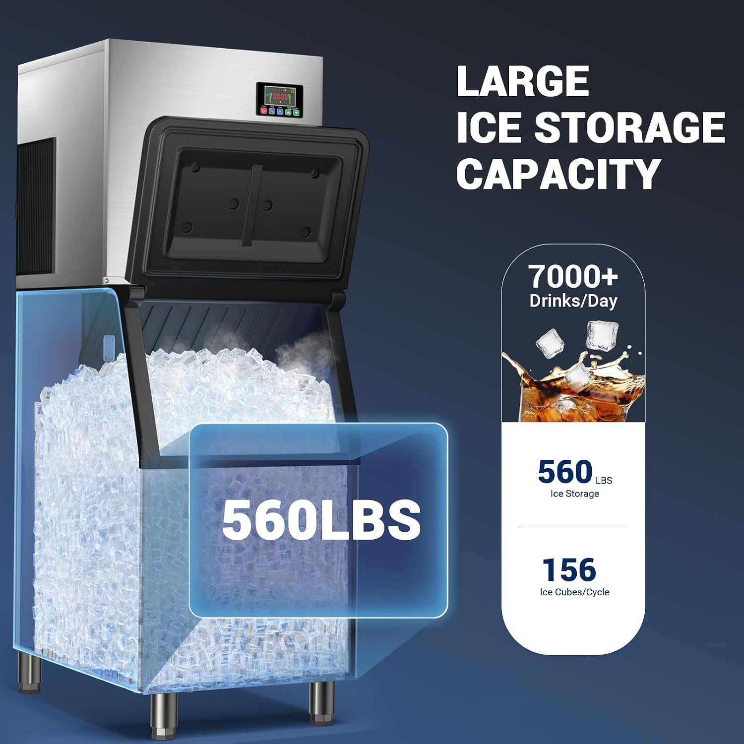 Mesin Pembuat Es Komersial den - Food Storage In Restaurant ulasan dan harga