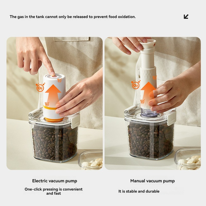 Wadah segel vakum biji kopi ta - Food Storage Vacuum Containers ulasan dan harga