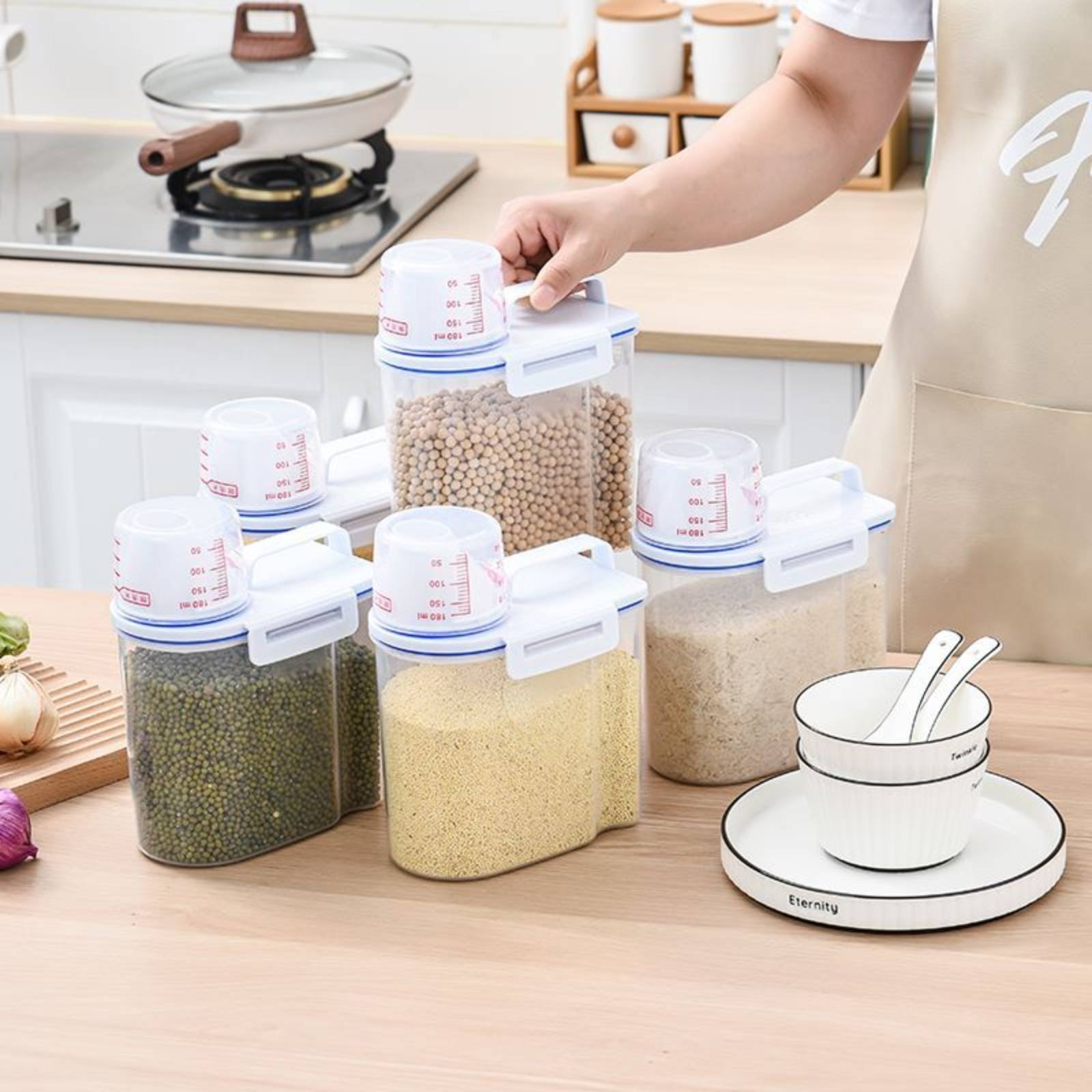 Wadah Penyimpanan Beras Dispen - Food Storage Dispenser ulasan dan harga