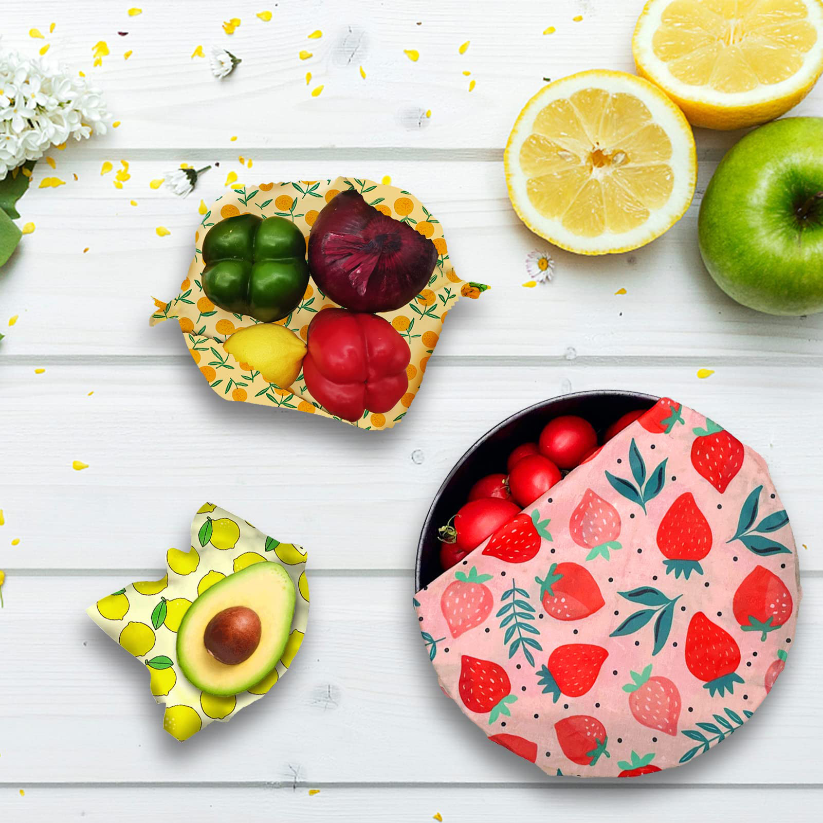 3PCS Pembungkus Makanan dari L - Beeswax Food Wrap ulasan dan harga