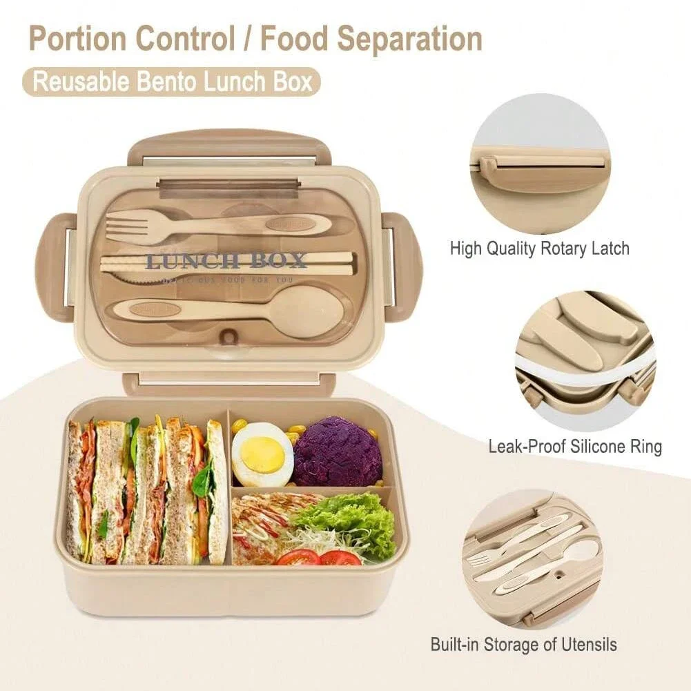 Kotak Bento Dewasa dengan 3 Ko - Food Storage Drawer Organizer ulasan dan harga