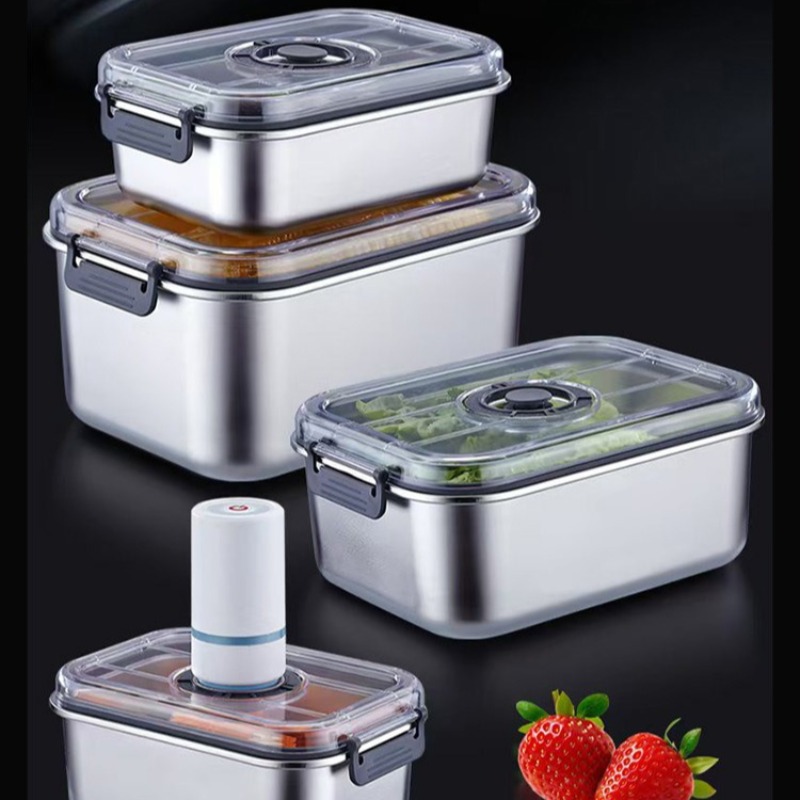 Wadah Makanan Vakum Stainless  - Food Storage Vacuum Containers ulasan dan harga