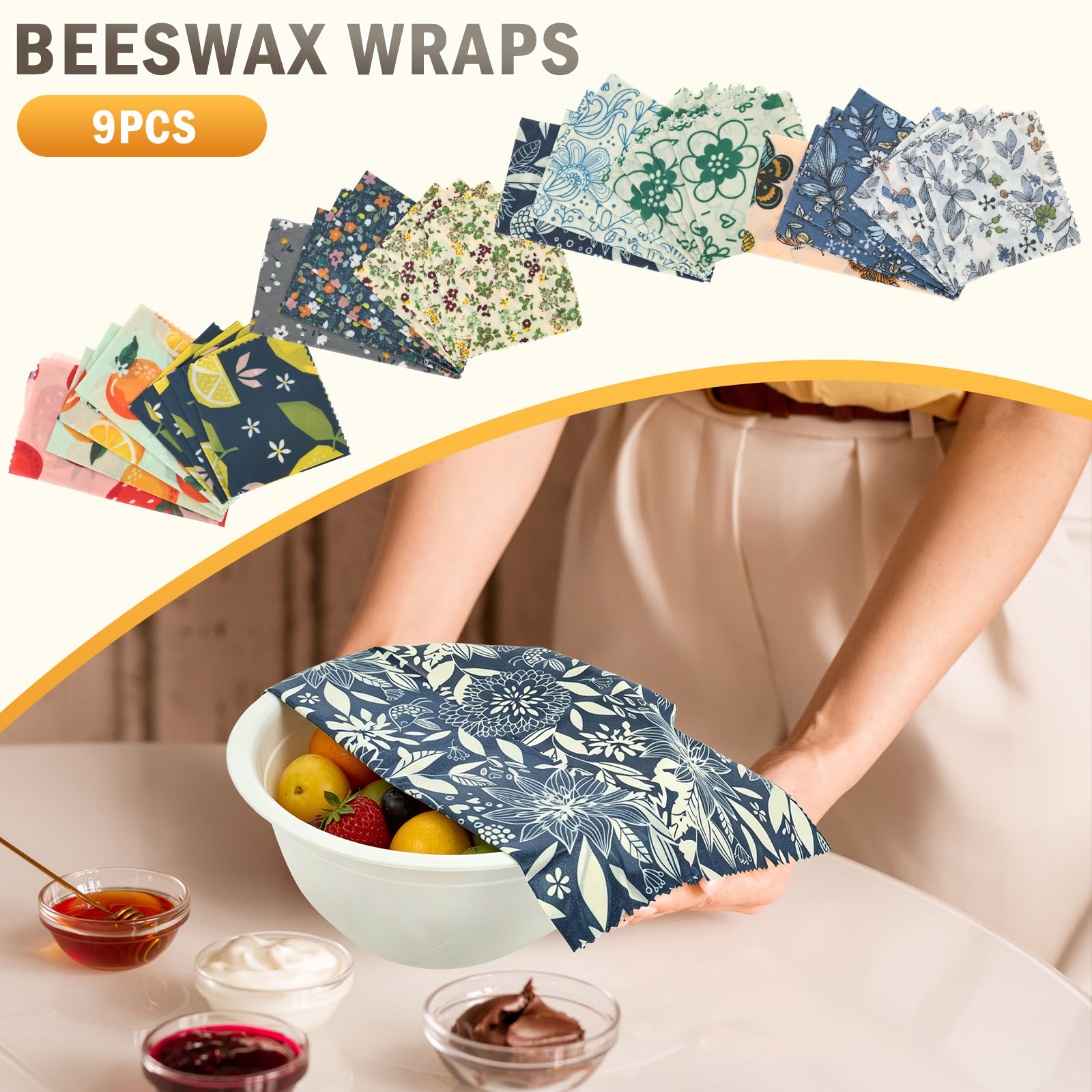 9 Buah Pembungkus Lilin Lebah  - Beeswax Food Wrap ulasan dan harga
