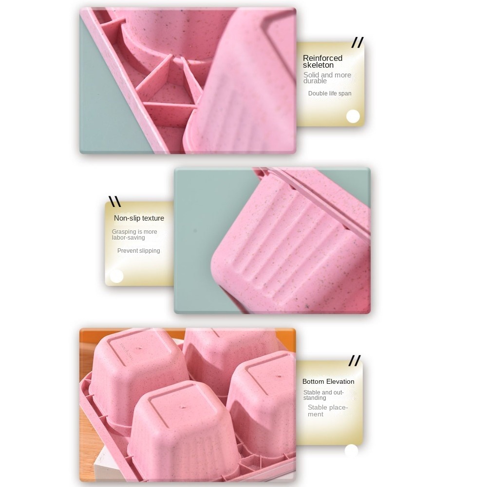 1 Buah Wadah Makanan 4 Kompart - Food Storage Drawer Organizer ulasan dan harga
