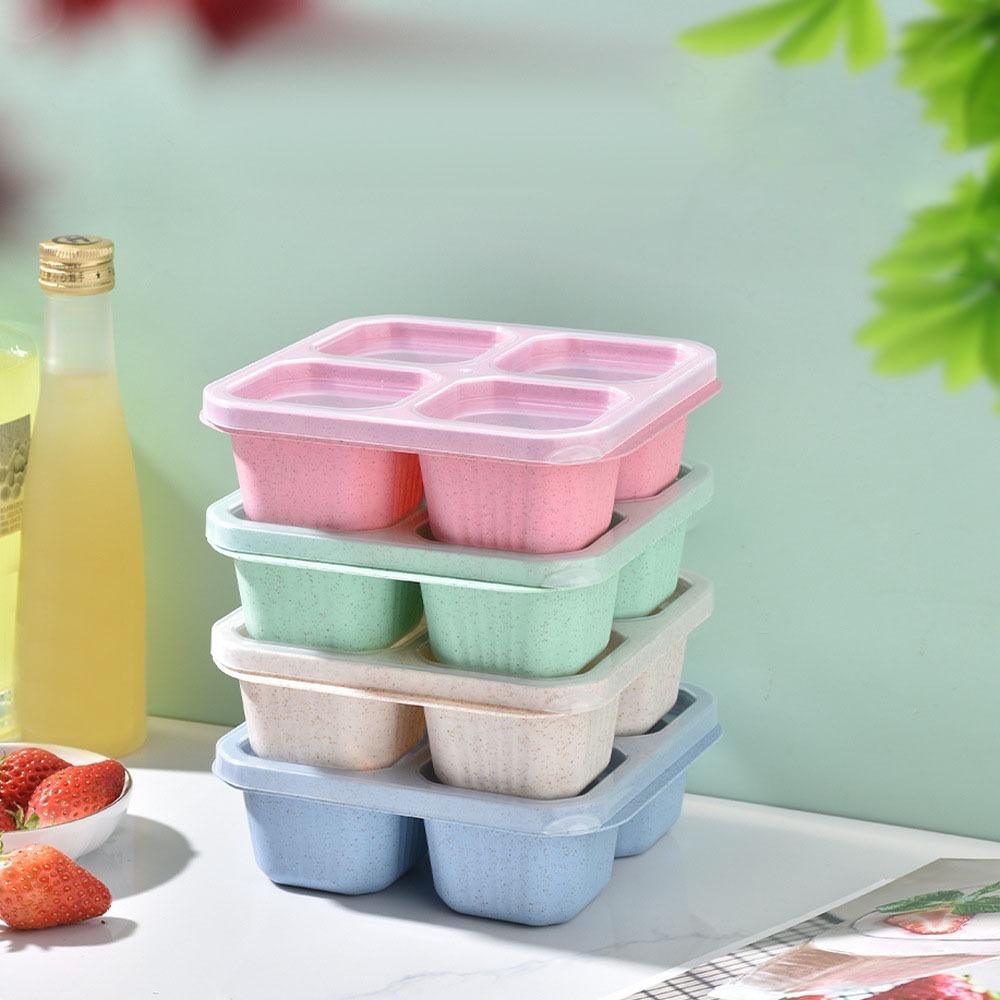 1 Buah Wadah Makanan 4 Kompart - Food Storage Drawer Organizer ulasan dan harga