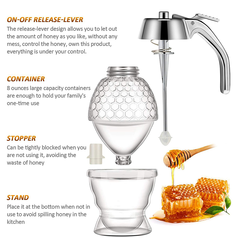 1 buah Dispenser Madu Anti Tet - Condiment Squeeze Bottle ulasan dan harga