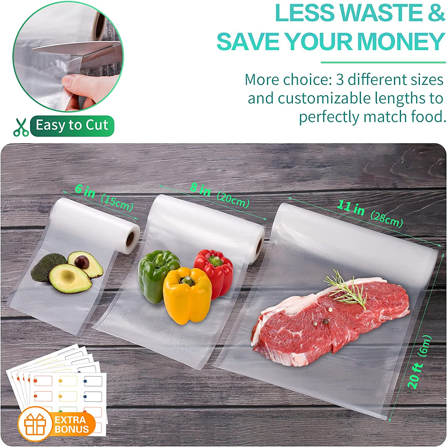 Kantong Dapur Untuk Vakum Maka - Food Storage Roll Bags ulasan dan harga