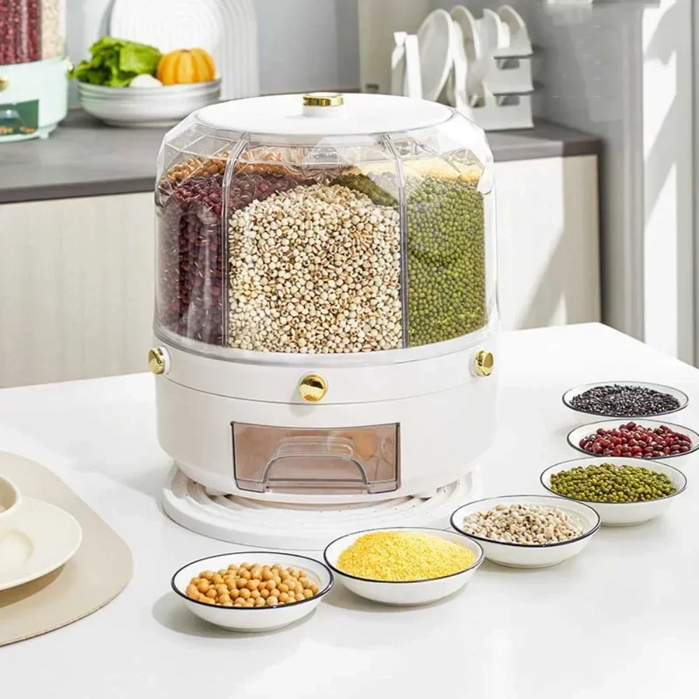 Dispenser Biji-bijian Putar Fo - Food Storage Dispenser ulasan dan harga