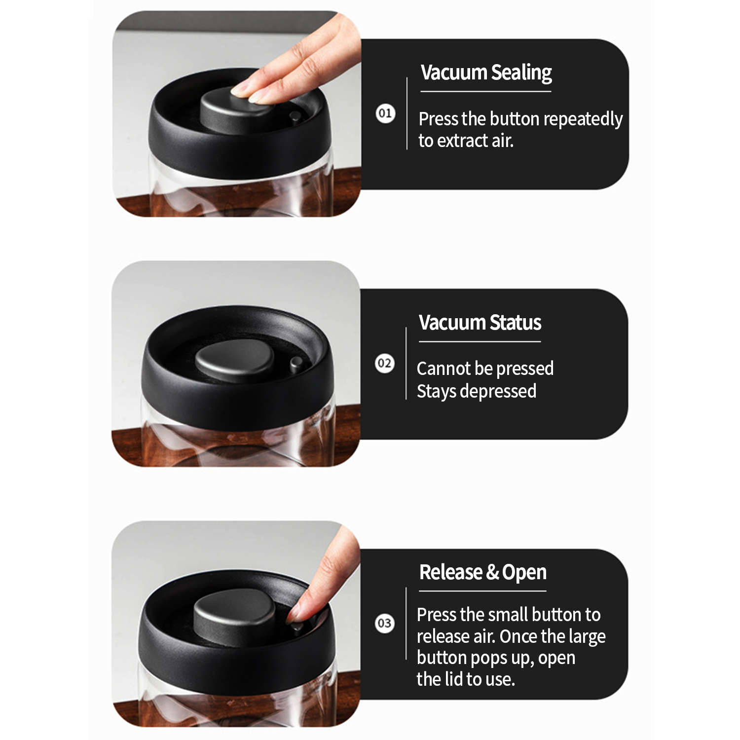OANKR Wadah Kopi Vakum 500Ml 9 - Food Storage Vacuum Containers ulasan dan harga