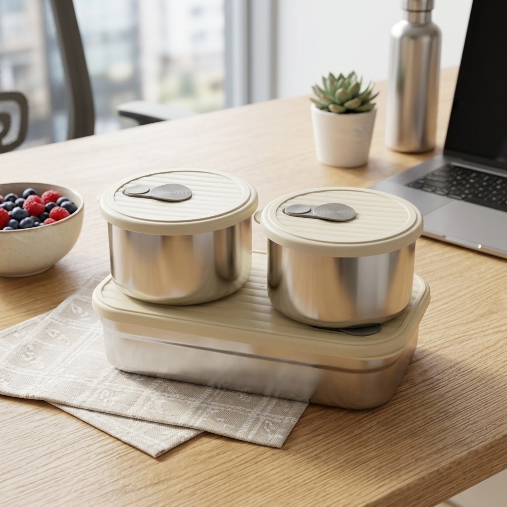 Kotak Bento dari Baja Anti Kar - Food Storage Drawer Organizer ulasan dan harga