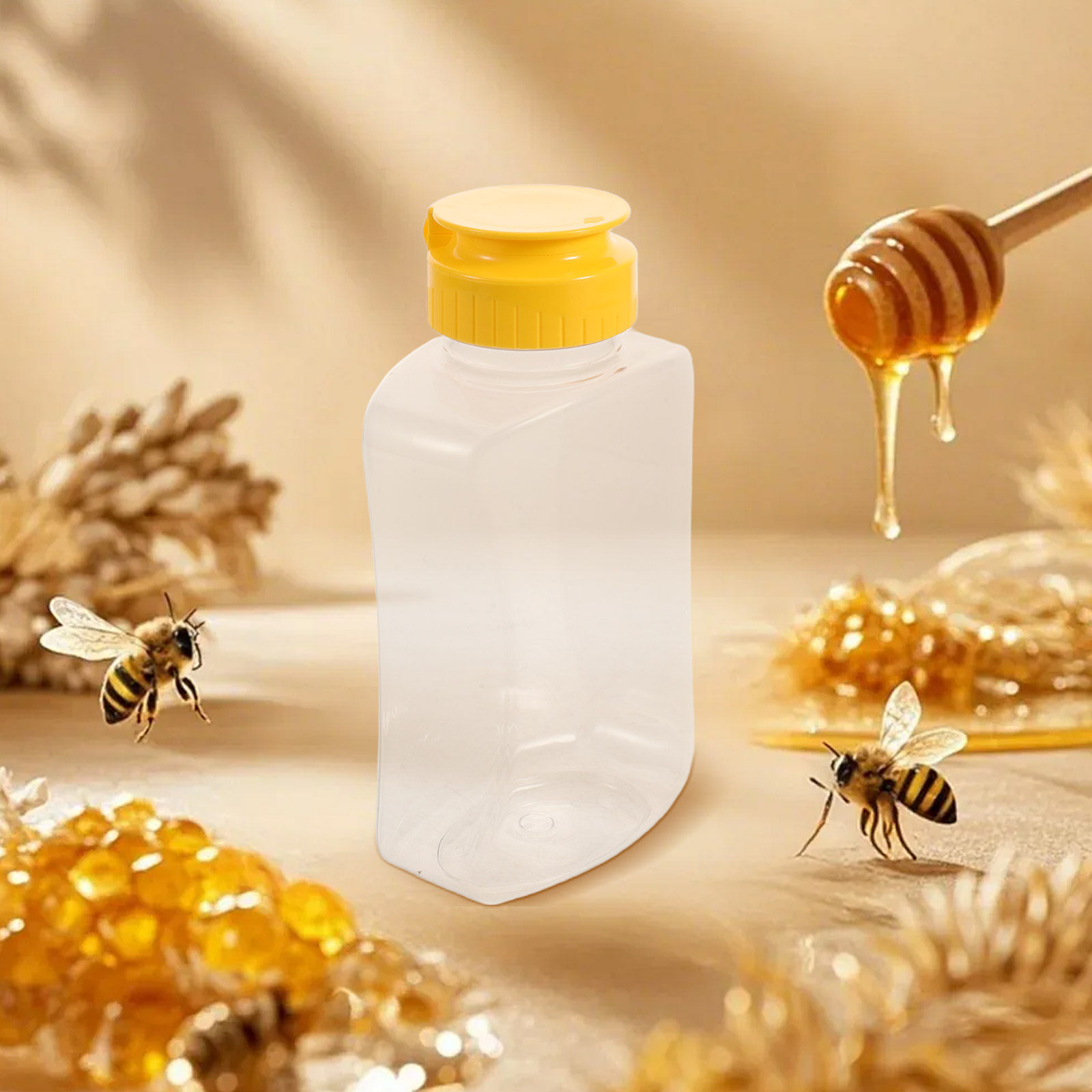 4 Buah Botol Peras Madu Plasti - Condiment Squeeze Bottle ulasan dan harga