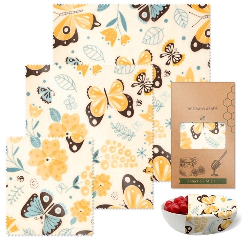 Set Kain Lilin Lebah Menjaga K - Beeswax Food Wrap ulasan dan harga