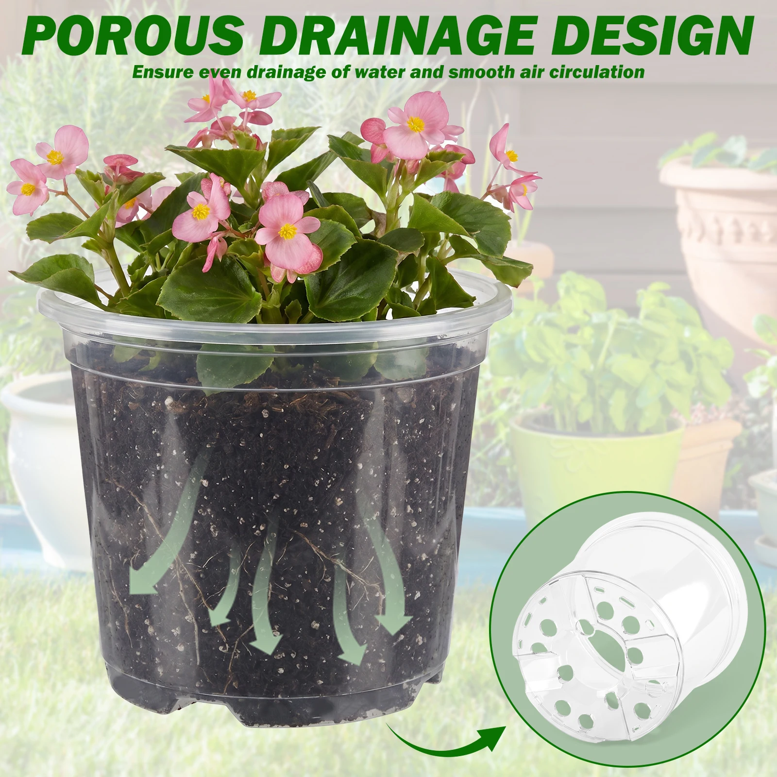 25Pcs Pot Pembibitan Plastik T - Food Storage Plants ulasan dan harga