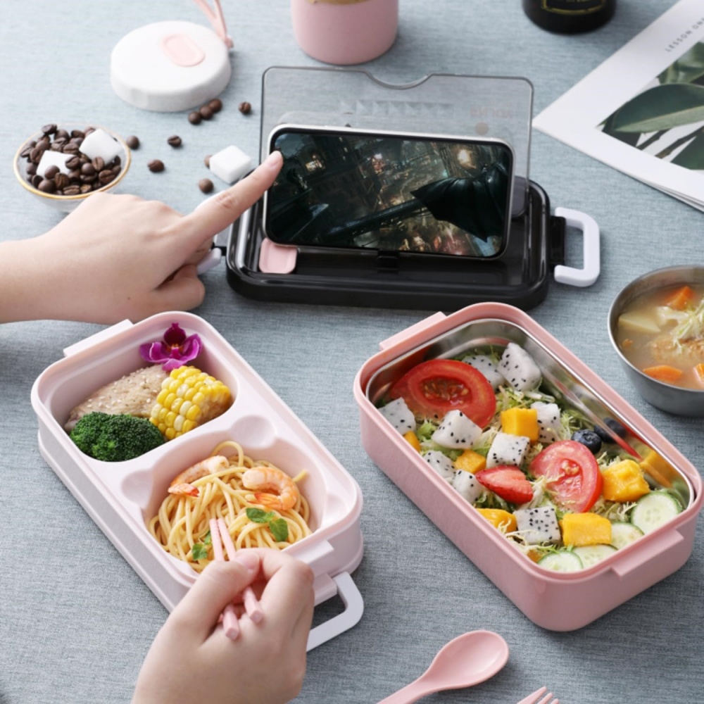 1 paket Kotak Makan Dua Lapis  - Food Storage Drawer Organizer ulasan dan harga