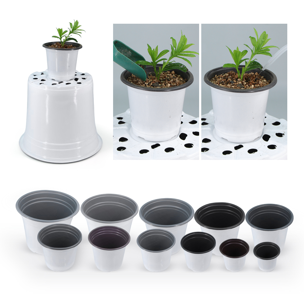 Pot bunga plastik putih taman, - Food Storage Plants ulasan dan harga